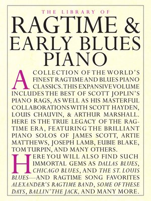cover image of Library of Ragtime & Early Blues Piano
